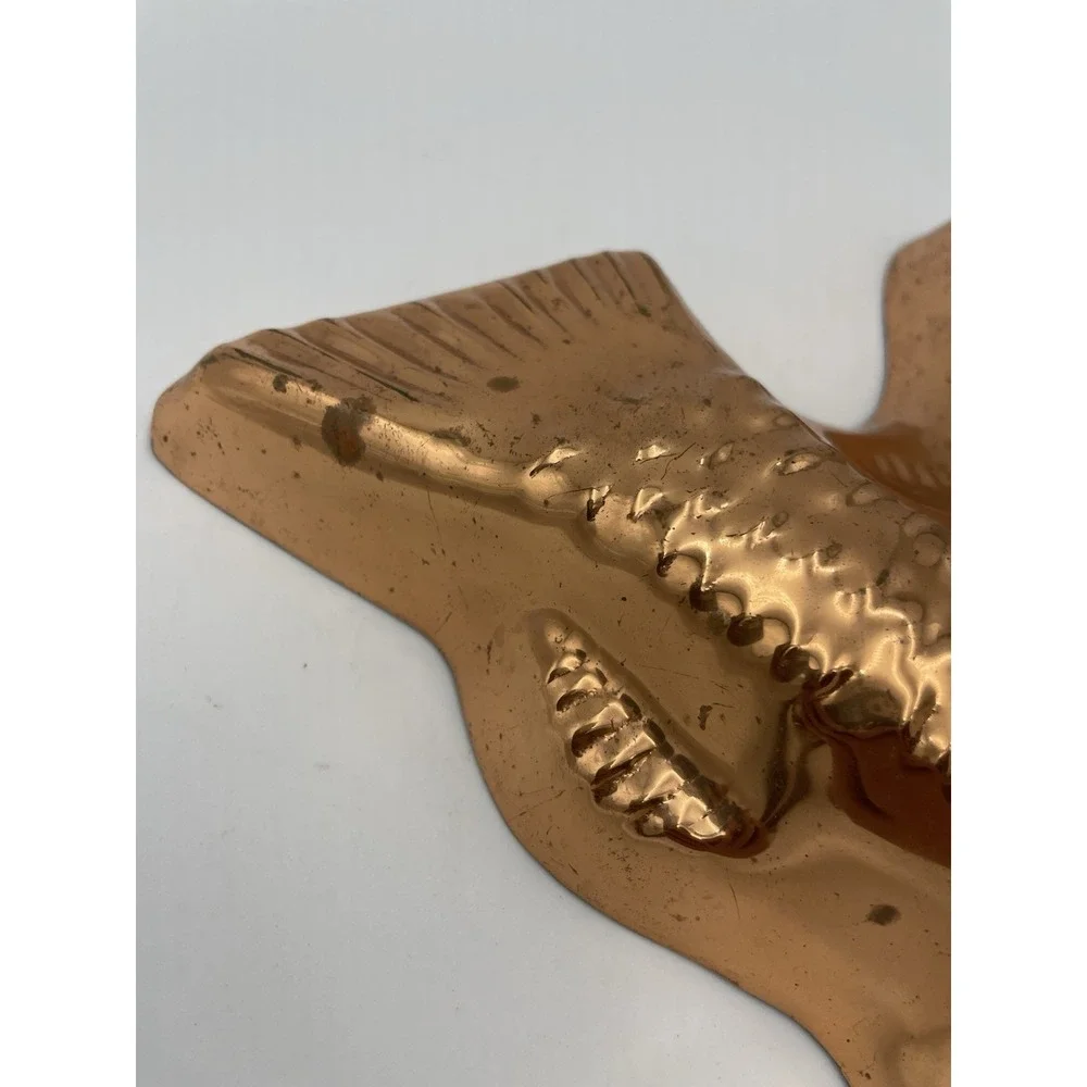 Vintage MCM Copper Fish‎ Shaped Mold w/Hook Hanger French Wall Decor